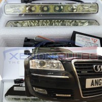 6 HIGH POWER LED DRL Ignition Start WHITE DAYTIME RUNNING LIGHT..